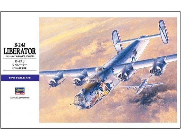 HASEGAWA 01559 B-24J LIBERATOR 1:72 KIT Modellino