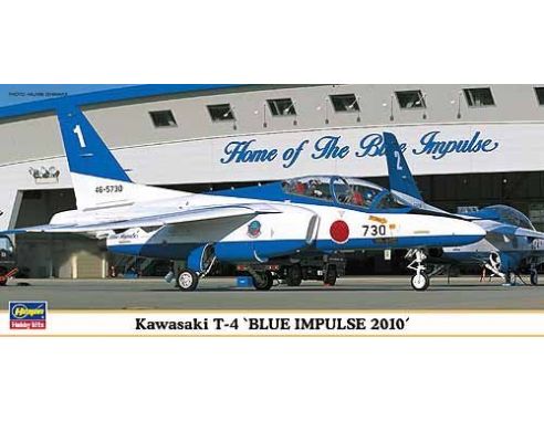HASEGAWA 00994 KAWASAKI T-4 BLUE IMPULSE 2010 1:72 KIT Modellino