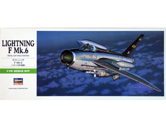 HASEGAWA 00245 LIGHTNING F MK. 6 1:72 KIT Modellino
