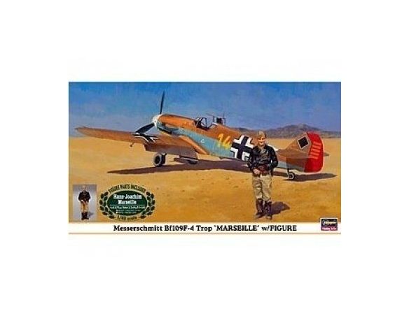 HASEGAWA 09871 MESSERSCHMITT BF109F-4 MARSEILLE 1:48 KIT Modellino