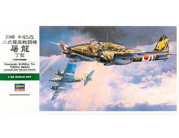 HASEGAWA 19195 KAWASAKI KI45KAI TEI TORYU NICK 1:48 KIT Modellino