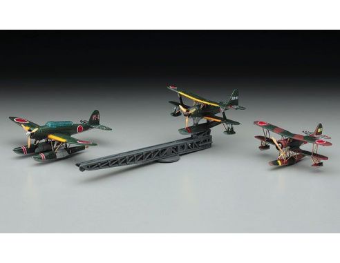 HASEGAWA 72140 JAPANESE NAVY SHIP SEA PLANE SET A 1:350 KIT Modellino