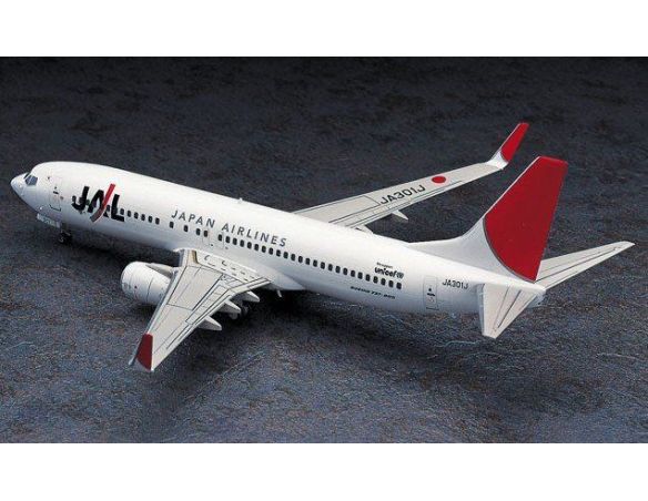 HASEGAWA 10736 BOEING 737-800 JAL JAPAN AIRLINES No.36  1:200 KIT Modellino