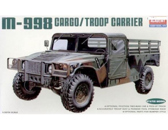 ACADEMY 1362 M-998 CARGO TROOP CARRIER 1:35 Kit Modellino