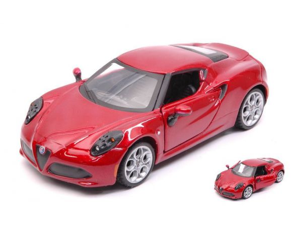 BBURAGO BU43100G ALFA ROMEO 4C METALLIC RED 1:32 Modellino