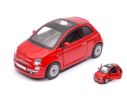 Bburago BU43100M FIAT 500 2007 METALLIC RED 1:32 Modellino