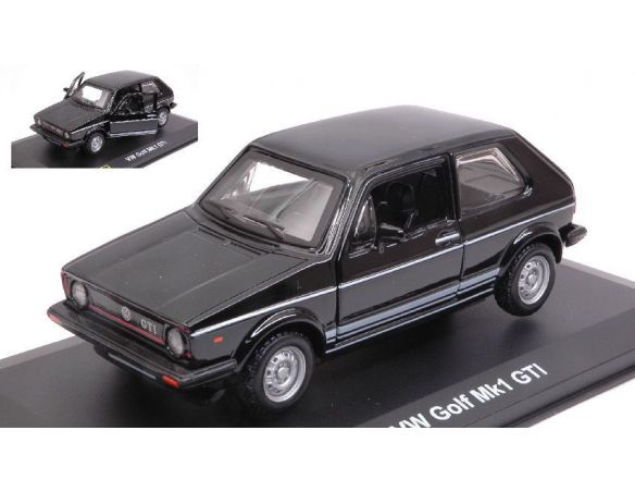 Bburago BU43210H VW GOLF Mk1 GTI BLACK 1:32 Modellino