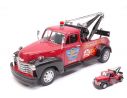 Welly WE22086R CHEVROLET 3800 TOW TRUCK HIGWAY 66 GARAGE DARK RED 1:24 Modellino