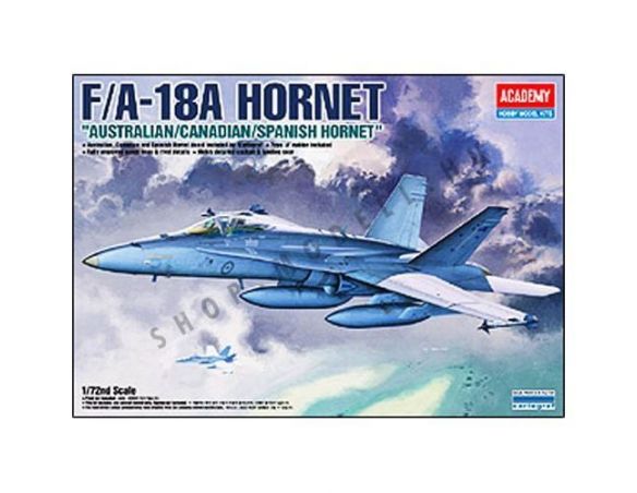 ACADEMY 12419 F/A-18A HORNET AUSTRALIAN /CANADIAN/SPANISH HORNET 1:72 Kit Modellino