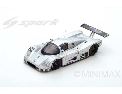 Spark Model S4763 SAUBER-MERCEDES C9 N.62 5th LM 1989 J.L.SCHLESSER-J.P.JABOUILLE-A.CUDINI Modellino