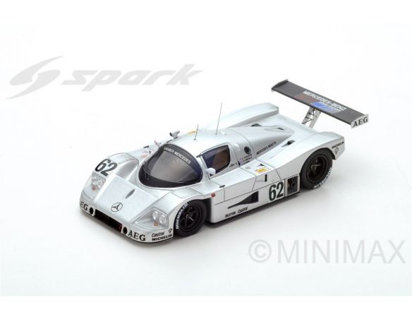 Spark Model S4763 SAUBER-MERCEDES C9 N.62 5th LM 1989 J.L.SCHLESSER-J.P.JABOUILLE-A.CUDINI Modellino