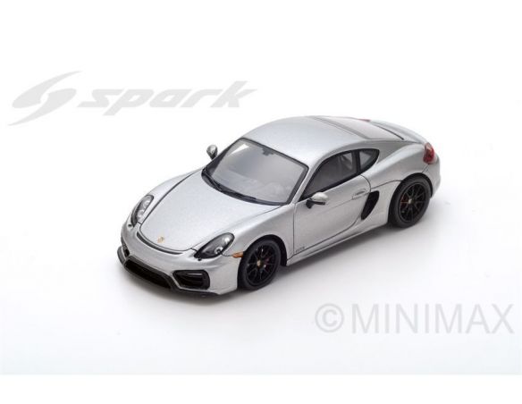 Spark Model S4940 PORSCHE CAYMAN GTS 2015 SILVER 1:43 Modellino