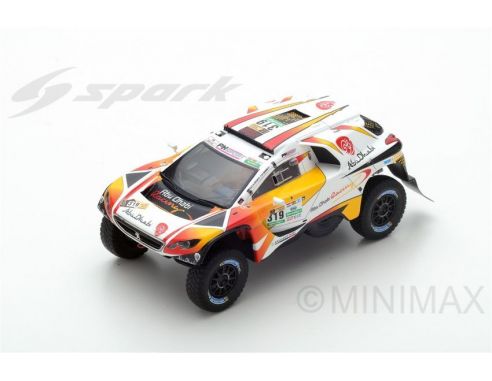 Spark Model S5618 PEUGEOT 2008 DKR N.319 6th DAKAR 2017 K.AL QASSIMI-P.MAIMON 1:43 Modellino