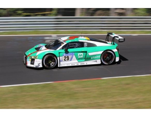 Spark Model SG297 AUDI R8 LMS N.29 WINN.NURBURGR.2017 DE PHIL.-WINKEL.-VAN DER LINDE 1:43 Modellino