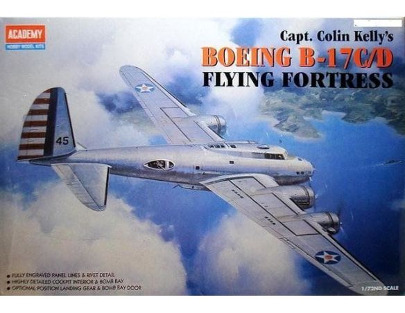 ACADEMY 2150 BOEING B-17C/D FLYING FORTRESS 1:72 Kit Modellino Scatola Rovinata