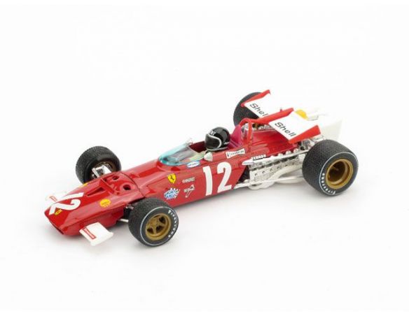 Brumm BM0312CH FERRARI 312B J.ICKX 1970 N.12 WINNER AUSTRIAN GP W/PILOTE 1:43 Modellino