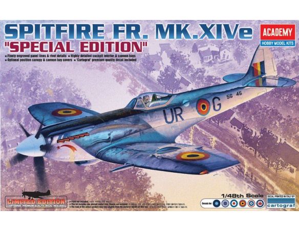 ACADEMY 12211 SPITFIRE FR. MK XlVe SPECIAL EDITION 1:48 Kit Modellino