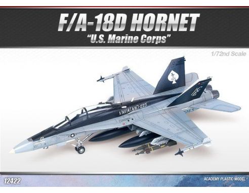 ACADEMY 12422 F/A-18D HORNET US MARINE CORPS 1:72 Kit Modellino