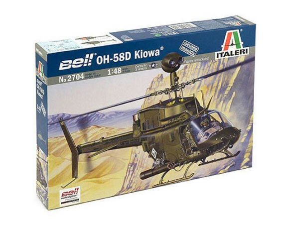 Italeri 2704 OH 58D KIOWA 1:48 Kit Modellino