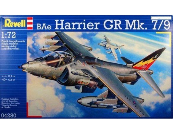 REVELL 04280 BAE HARRIER GR MK. 7/9 1:72 KIT Modellino