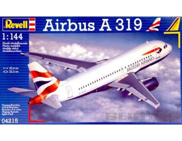 REVELL 04215 AIRBUS A 319 1:144 KIT Modellino
