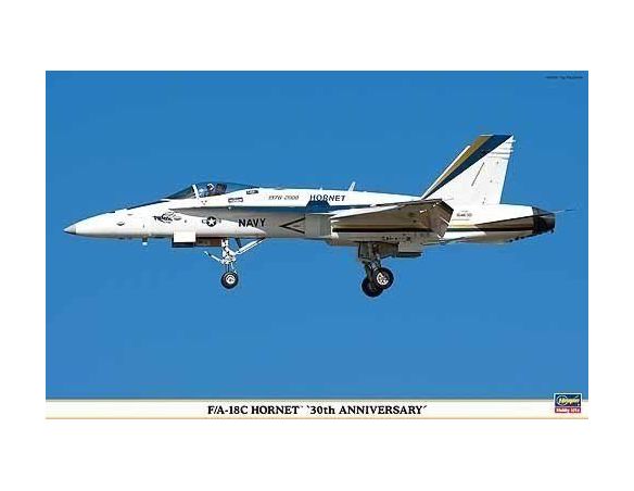 HASEGAWA 09885 F/A 18C HORNET 30TH ANNIVERSARY 1:48 KIT Modellino