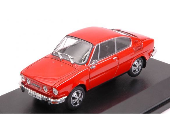 Abrex AB707BX SKODA 110R COUPE' 1980 RACING RED 1:43 Modellino