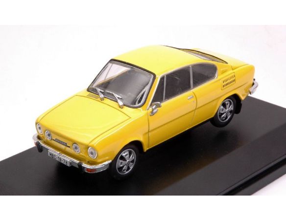 Abrex AB707GK SKODA 110R COUPE' 1980 SOLAR YELLOW 1:43 Modellino