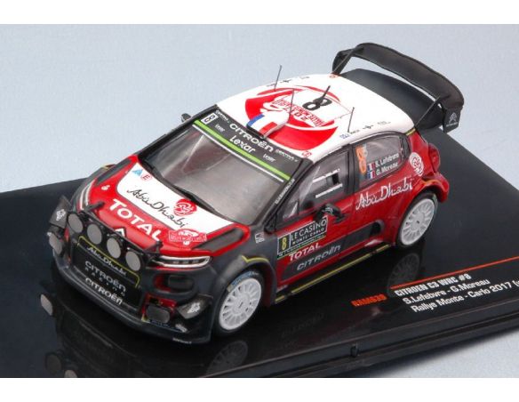 Ixo model RAM639 CITROEN C3 WRC N.8 9th MONTE CARLO 2017 LIGHTS S.LEFEBVRE-G.MOREAU 1:43 Modellino