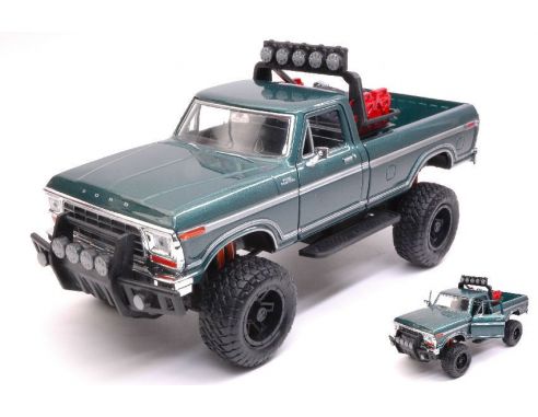 Motormax MTM79138GN FORD F-150 CUSTOM OFF ROAD 1979 GREEN 1:24 Modellino