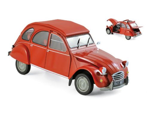 Norev NV181495 CITROEN 2CV 6 1972 RIO RED 1:18 Modellino