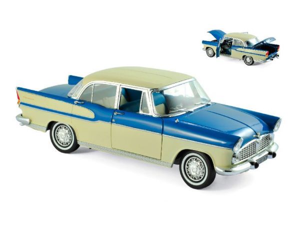 Norev NV185727 SIMCA VEDETTE CHAMBORD 1960 TROPIC GREEN & CHINA IVORY 1:18 Modellino
