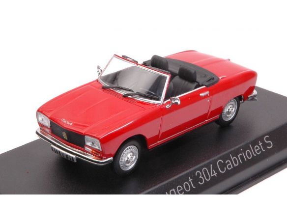 Norev NV473412 PEUGEOT 304 CABRIOLET S 1973 RED 1:43 Modellino