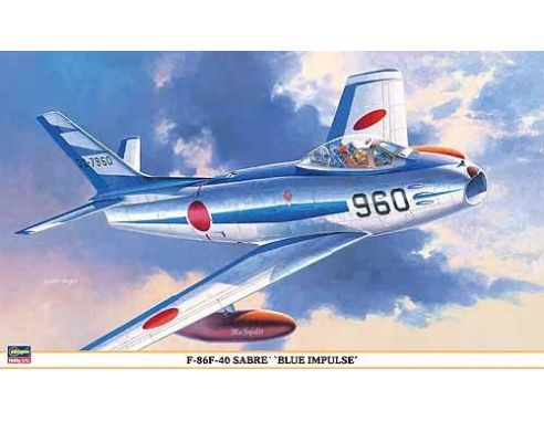 HASEGAWA 08203 F-86F 40 SABRE BLUE IMPULSE 1:32 KIT Modellino