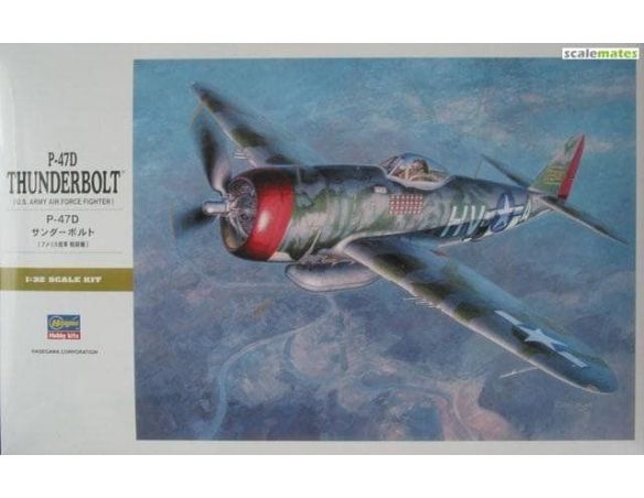 HASEGAWA 08077 P-47D THUNDERBOLT 1:32 KIT Modellino