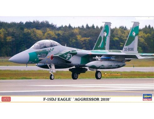 HASEGAWA 01911 F-15DJ EAGLE AGGRESSOR 2010 1:72 KIT Modellino