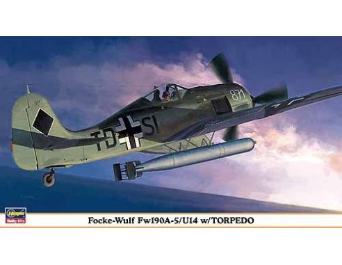 HASEGAWA 09911 FOCKE WULF FW190A 5/U14 W-TORPEDO 1:48 KIT Modellino