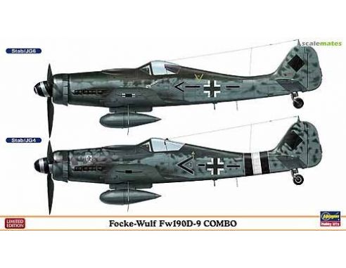 HASEGAWA 01920 FOCKE WULF FW190D-9 COMBO 1:72 KIT Modellino