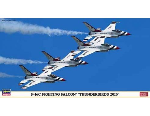 HASEGAWA 09935F-16C FIGHTING FALCON THUNDERBIRDS 2010 1:48 KIT Modellino