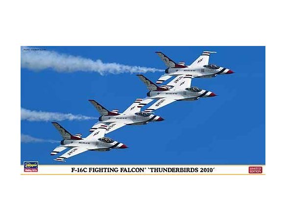 HASEGAWA 09935F-16C FIGHTING FALCON THUNDERBIRDS 2010 1:48 KIT Modellino