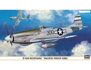 HASEGAWA 09903 P-51D MUSTANG PACIFIC PINUP GIRL 1:48 KIT Modellino