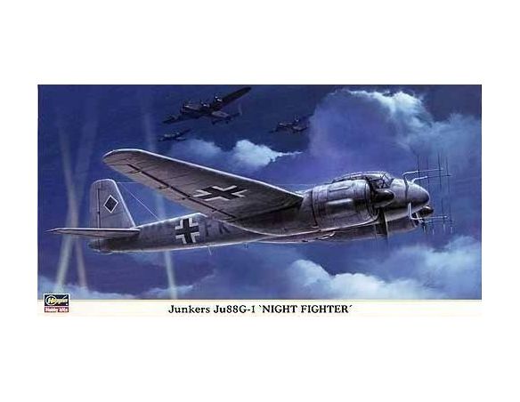 HASEGAWA 00830 JUNKERS JU88G-1 NIGHT FIGHTER 1:72 KIT Modellino