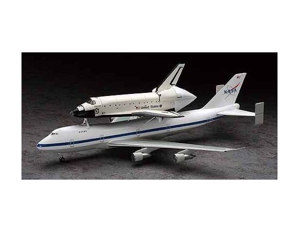 HASEGAWA 10680 SPACE SHUTTLE BOEING 747 1:200 KIT Modellino