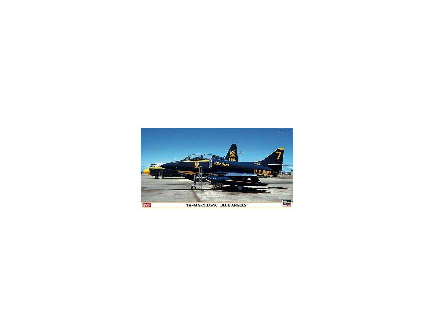 HASEGAWA 09937 TA-4J SKYHAWK BLUE ANGELS 1:48 KIT Modellino
