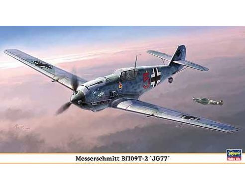 HASEGAWA 09861 MESSERSCHMITT BF109T-2 JG77 1:48 KIT Modellino