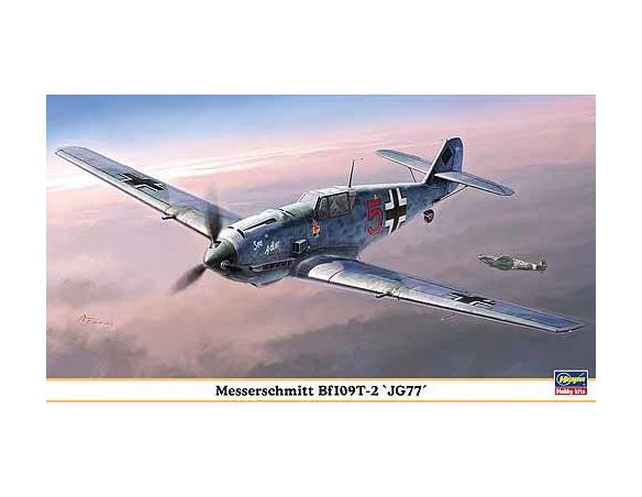 HASEGAWA 09861 MESSERSCHMITT BF109T-2 JG77 1:48 KIT Modellino
