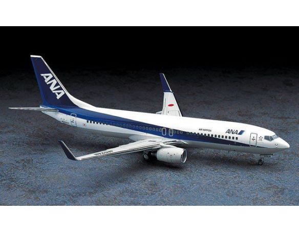 HASEGAWA 10737 BOEING 737-800 TRITON BLUE 1:200 KIT Modellino