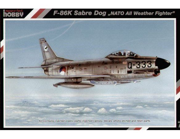 SPECIAL HOBBY 72146 F-86K SABRE DOG NATO ALL WEATHER FIGHTER 1:72 Modellino