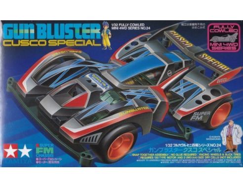 TAMIYA MINI 4WD 19424 CUSCO SPECIAL GUN BLUSTER 1:32 KIT Modellino