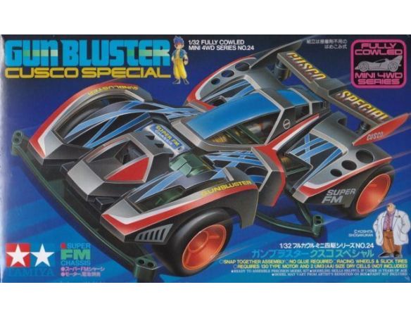 TAMIYA MINI 4WD 19424 CUSCO SPECIAL GUN BLUSTER 1:32 KIT Modellino